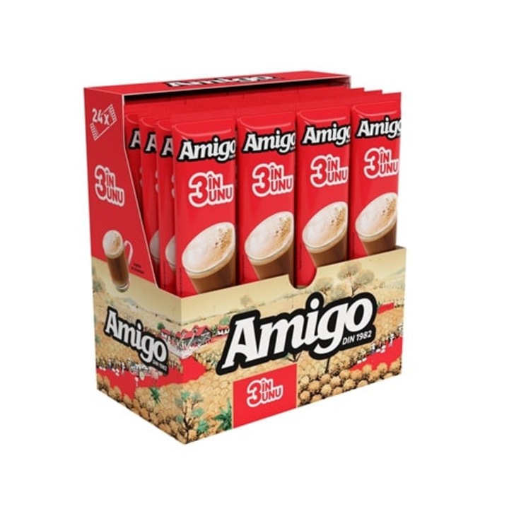 Cafea Instant 3 in 1, Amigo, 24 x 13 g