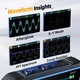 3-в-1 Двуканален осцилоскоп, мултицет и сигнал генератор FNIRSI, 2C53P, цветен IPS сензорен екран, черен