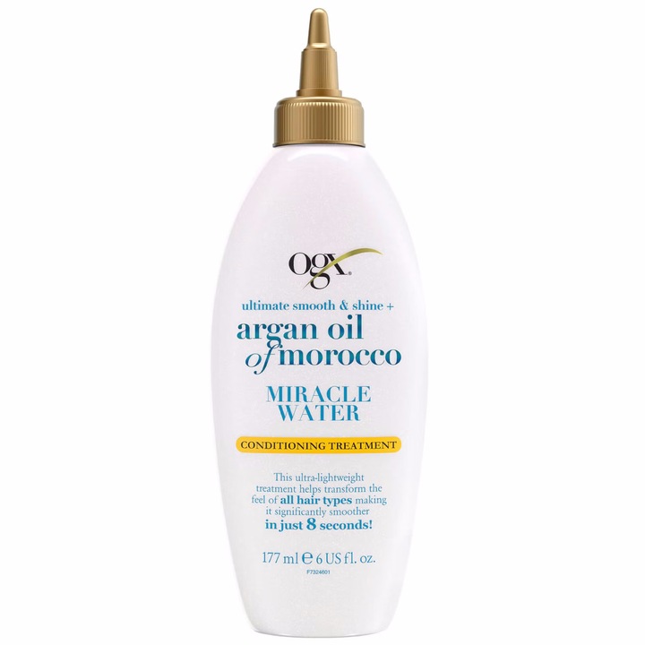 Tratament balsam OGX Miracle Water Argan Oil of Morocco cu ulei de Argan, 177 ml