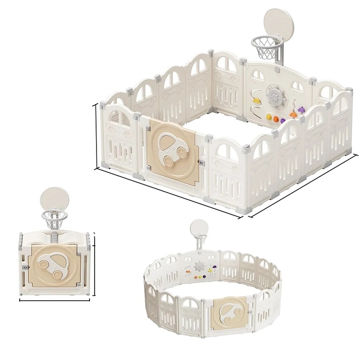 Tarc de joaca pentru bebelusi, 149x152x62cm