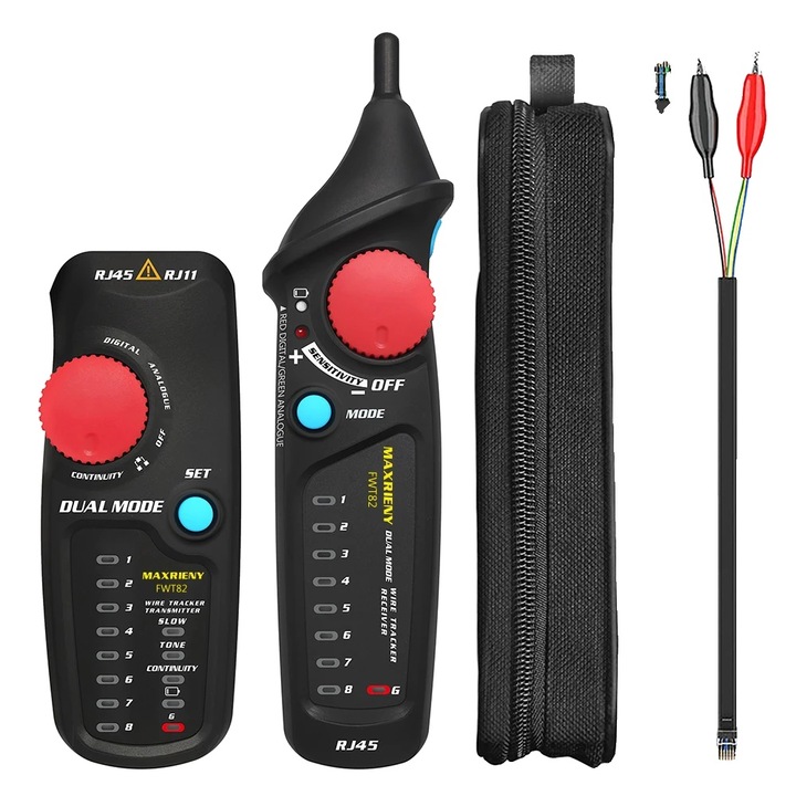 Detector cablu retea dual mod, distanta 1000m, sonda izolata, FWT82