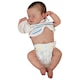 Papusa bebelus Reborn Dolls, Model realist, 50cm silicon alb mobil