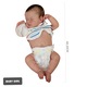 Papusa bebelus Reborn Dolls, Model realist, Swjoyol,50cm silicon alb mobil