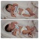 Papusa bebelus Reborn Dolls, Model realist, Swjoyol,50cm silicon alb mobil