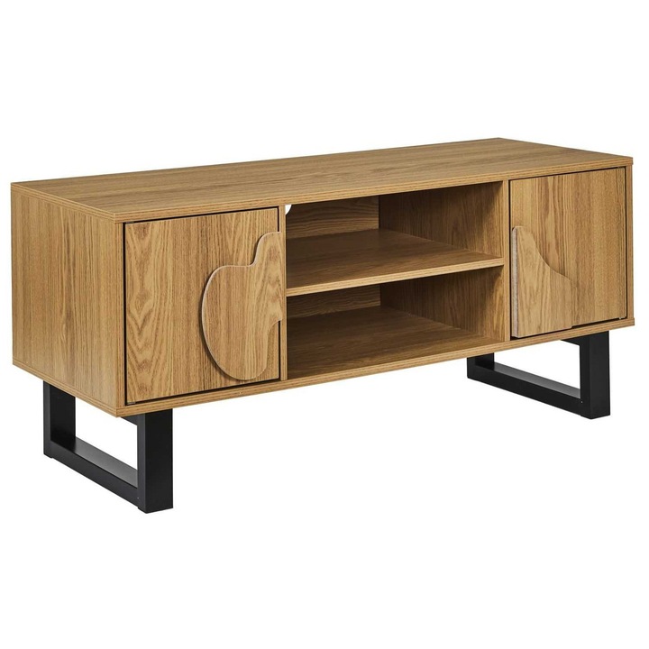 ТВ шкаф, Howhomely, RTV, Красиви декоративни фасади, Модерен дизайн, Много място за съхранение, Подходящ за хол, спалня и стая, Лесен за поставяне, Здрава и издръжлива конструкция, Подходящ за всяка стая, Лесен за ежедневна употреба