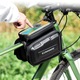 Geanta cadru bicicleta,, negru, 22x14.5cm, capacitate 3L, ecran tactil, rezistenta la apa