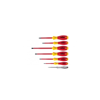 Set 7 surubelnite SL/PH WIHA SoftFinish izolate electric VDE-GS cu tester 110 - 230 V Set 7 surubelnite SL/PH WIHA SoftFinish izolate electric VDE-GS cu tester 110 - 230 V