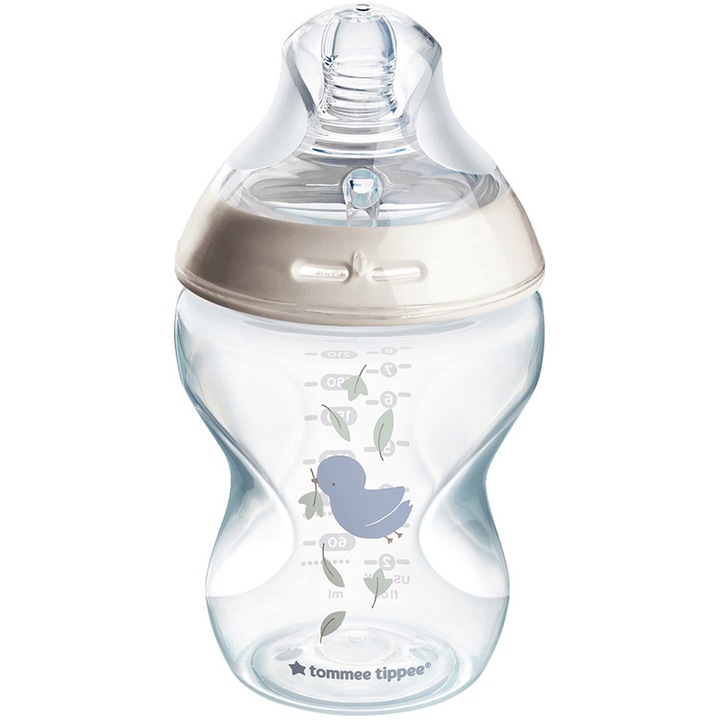 Шише Tommee Tippee Closer to Nature, 260 мл, PP, Розов, 0+ месеца, 1 брой