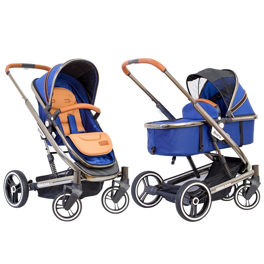 Carucior 2 in 1 transformabil cu suspensii Divaina True Blue