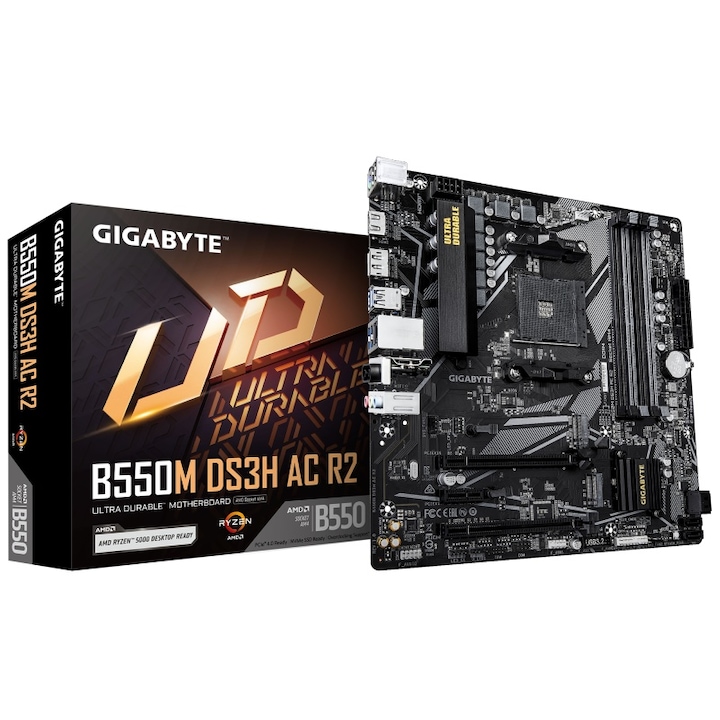 MB GIGABYTE B550M DS3H AC R2 AM4 alaplap