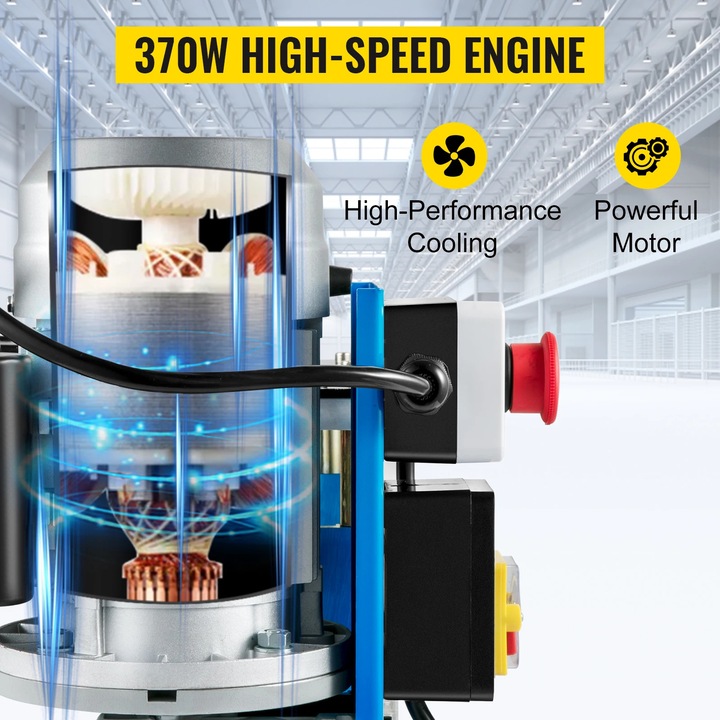 Masina automata de dezizolat cabluri, 370W, albastru, 44x30x36cm