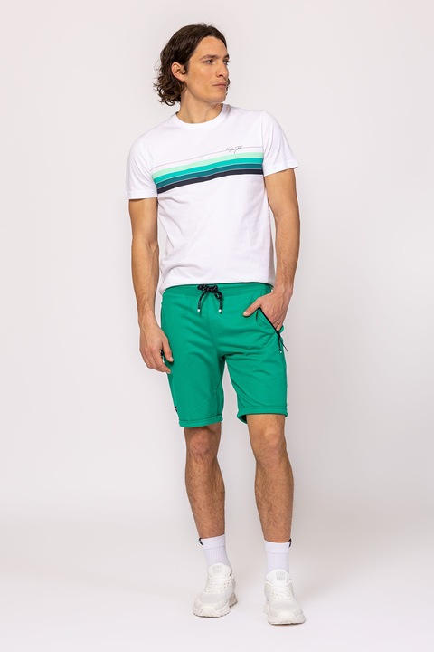 Heavy Tools, Pantaloni scurti cu buzunare cu fermoar, Verde persan