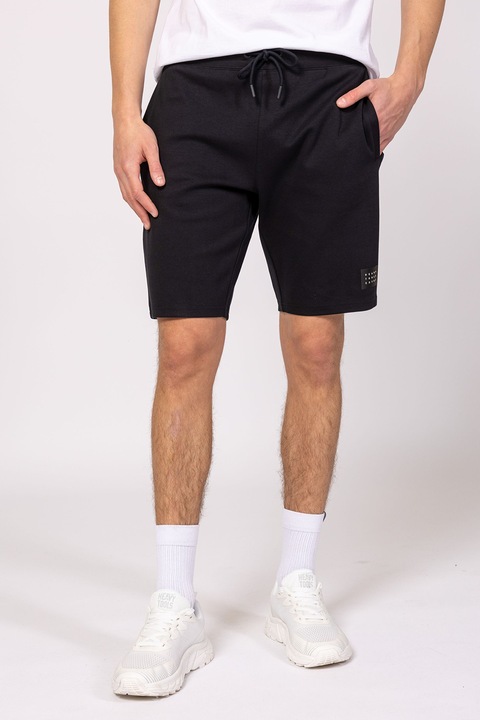 Heavy Tools, Pantaloni scurti din bumbac cu buzunare laterale, Negru, L