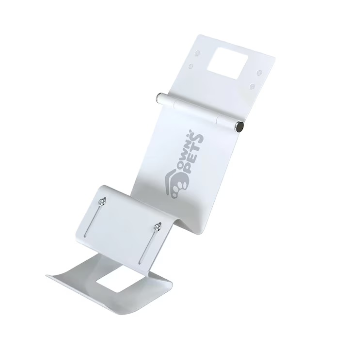 Zavor reglabil pentu usa Ownpets, otel inoxidabil, alb