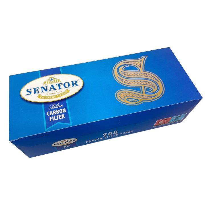 Tuburi tigari SENATOR Blue - Multifilter Carbon (200)