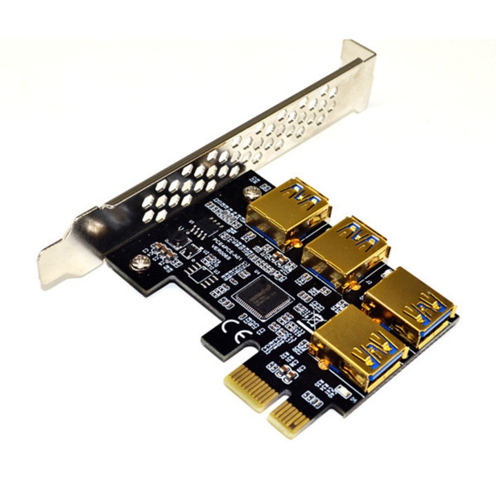 Riser Card Mining VER 006s 4 in 1 PCI-Express - USB 3.0 Extender