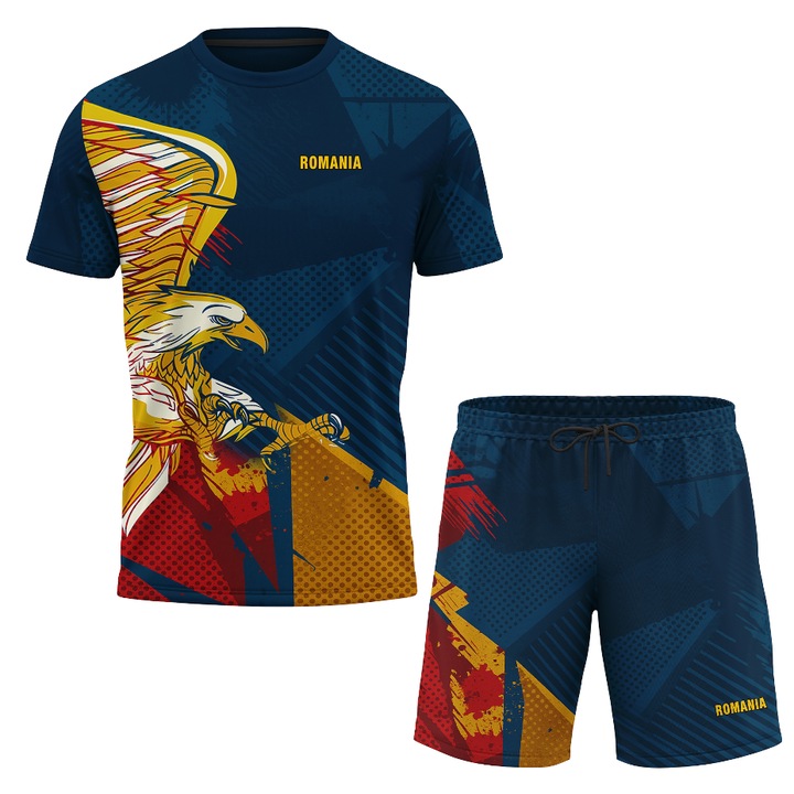 Echipament sportiv barbati romania 33.28, multicolor