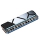 Suport telefon auto MunDeir aluminiu negru 13.2x3.5x1cm cu capac ascuns, doua numere de telefon