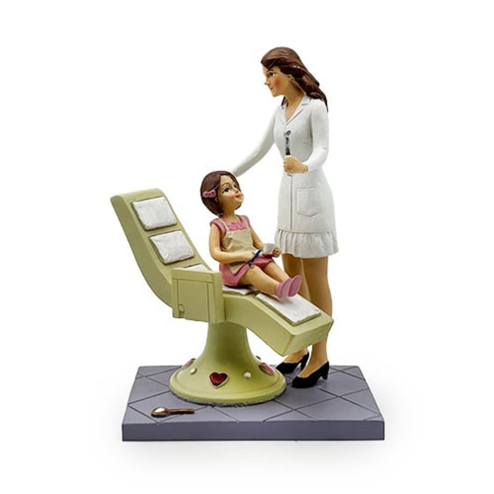 Statueta stomatolog si fetita pacient QT075