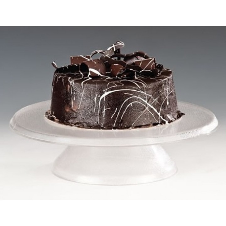 Suport rotativ Raki ornare si prezentare tort 30cm transparent