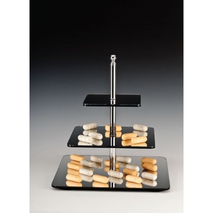 Suport acrilic cu trei nivele 20x30x40xH45cm