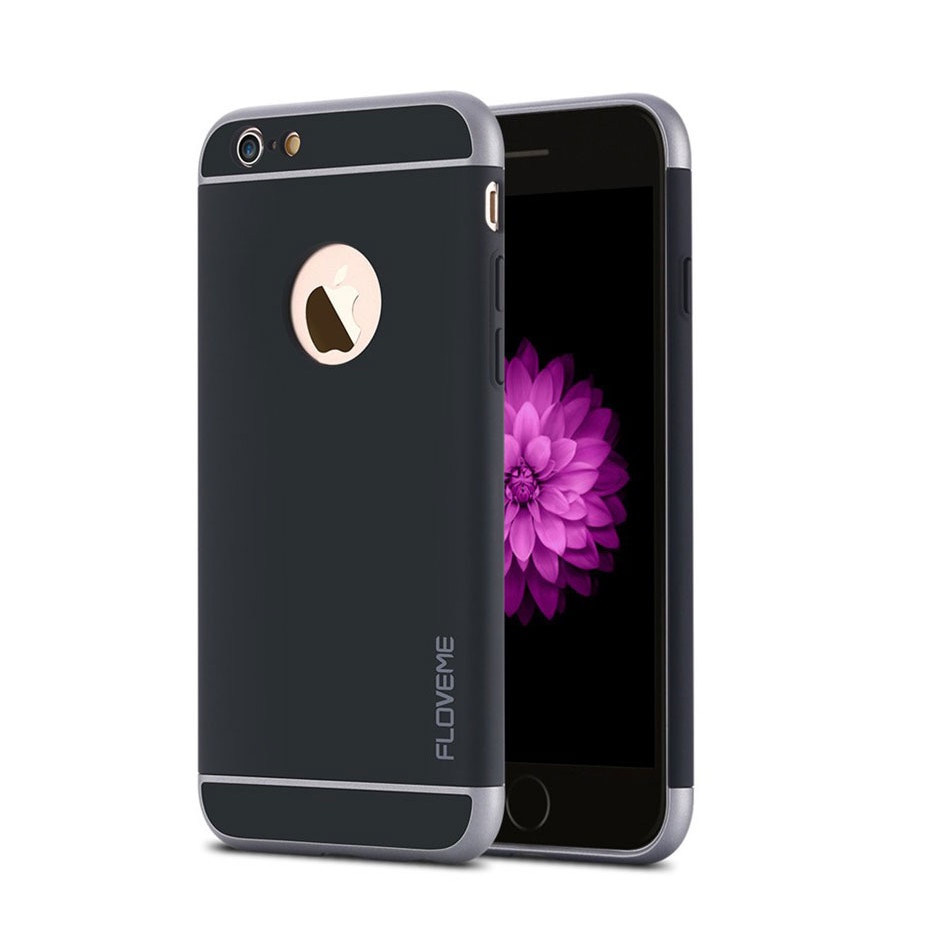 Husa protectie Luxury 3 in 1 Hybrid pentru iPhone 6/6s, Neagra