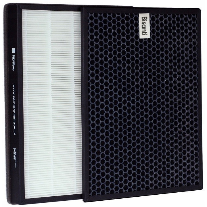 Set filtre Bisanti pentru purificatoare Philips AC2887/AC2889, FY2420 (carbune) + FY2422 (HEPA H13)
