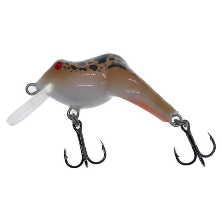 Vobler broscuta pescuit la clean si pastrav, Wobbler Vidra Frog 4cm, 5gr, Sinking, BRF