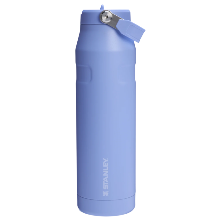 Sticla termos cu pai pliabil Stanley The IceFlow Bottle Flip Straw 2.0 1.06L, 10-12111-068, bleu
