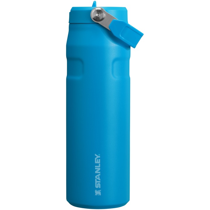 Sticla termos cu pai pliabil Stanley The IceFlow Bottle Flip Straw 2.0 0.7L, 10-11283-177, albastru