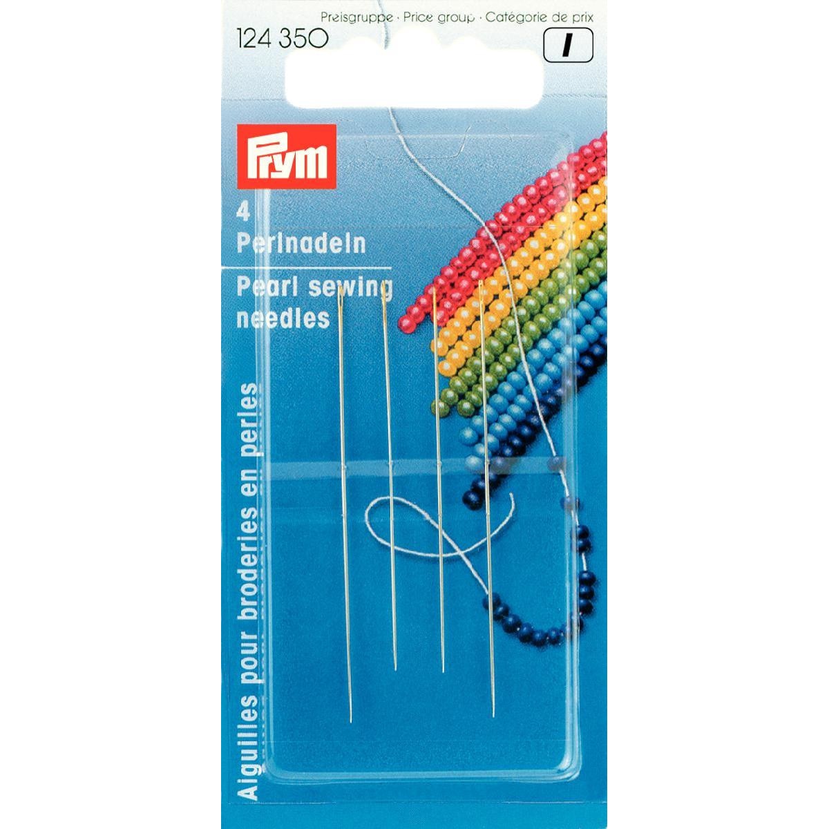 Set ace cusut perle Prym cap argintiu