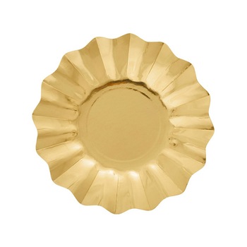 Farfurii petrecere carton aurii - 21 cm, Radar 63471, set 8 bucati Farfurii petrecere carton aurii - 21 cm, Radar 63471, set 8 bucati