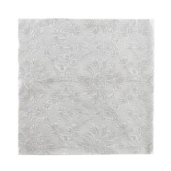 Servetele de masa argintii cu model pentru petrecere - 33 x 33 cm, Radar 60731, set 16 bucati Servetele de masa argintii cu model pentru petrecere - 33 x 33 cm, Radar 60731, set 16 bucati