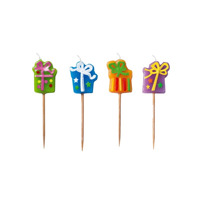 Lumanari aniversare pentru tort figurine cadou, Radar 51114, set 4 bucati