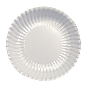 Farfurii petrecere carton alb perlat - 23 cm, Radar 62562, set 10 bucati Farfurii petrecere carton alb perlat - 23 cm, Radar 62562, set 10 bucati