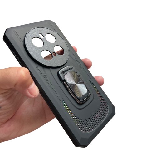 Husa Antisoc cu inel si magnet compatibila cu Honor Magic 7 Pro, Negru