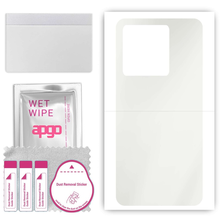 Folie de protectie MAT MATTE pentru Oppo A40 – apgo Skins, protectie pentru spatele telefonului, anti-zgarieturi, hidrogel, skin, full glue