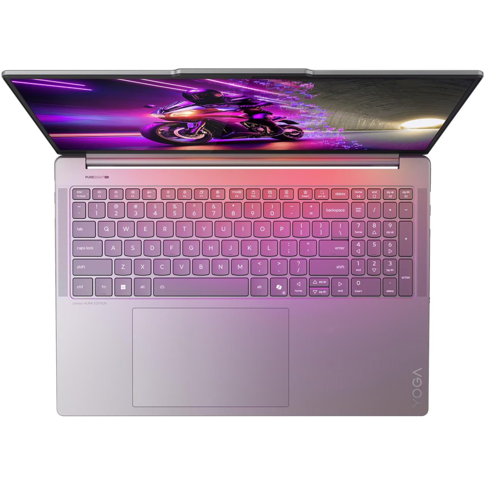 Laptop Lenovo Yoga Pro 9 16IAH10 cu procesor Intel® Core™ Ultra 9 285H pana la 5.4GHz, 16" 3.2K, OLED, 120Hz, Touch, 64GB LPDDR5x RAM, 2TB SSD, NVIDIA® GeForce RTX™ 5070 8GB GDDR7, Windows® 11 Home, Luna Grey, 3y on-site Premium Care