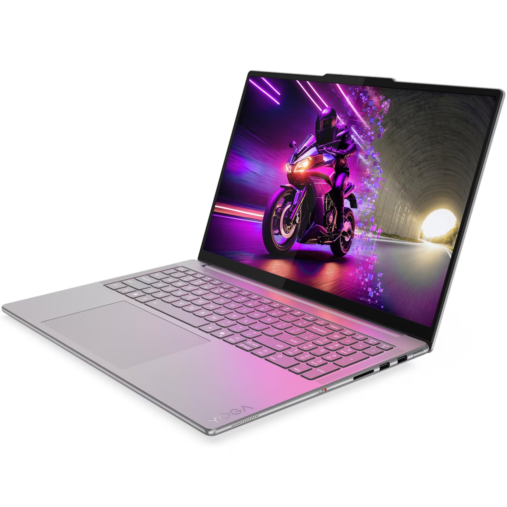Laptop Lenovo Yoga Pro 9 16IAH10 cu procesor Intel® Core™ Ultra 9 285H pana la 5.4GHz, 16" 3.2K, OLED, 120Hz, Touch, 64GB LPDDR5x RAM, 2TB SSD, NVIDIA® GeForce RTX™ 5070 8GB GDDR7, Windows® 11 Home, Luna Grey, 3y on-site Premium Care