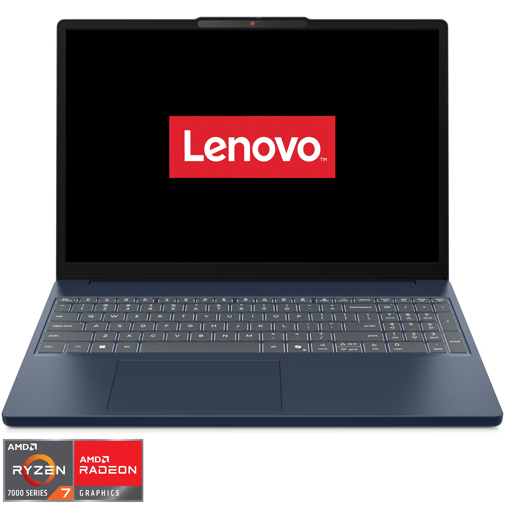 Laptop Lenovo IdeaPad Slim 3 15ARP10 cu procesor AMD Ryzen™ 7 7735HS pana la 4.75GHz, 15.3" WUXGA, IPS, 24GB DDR5 RAM, 1TB SSD, AMD Radeon™ 680M Graphics, No OS, Cosmic Blue