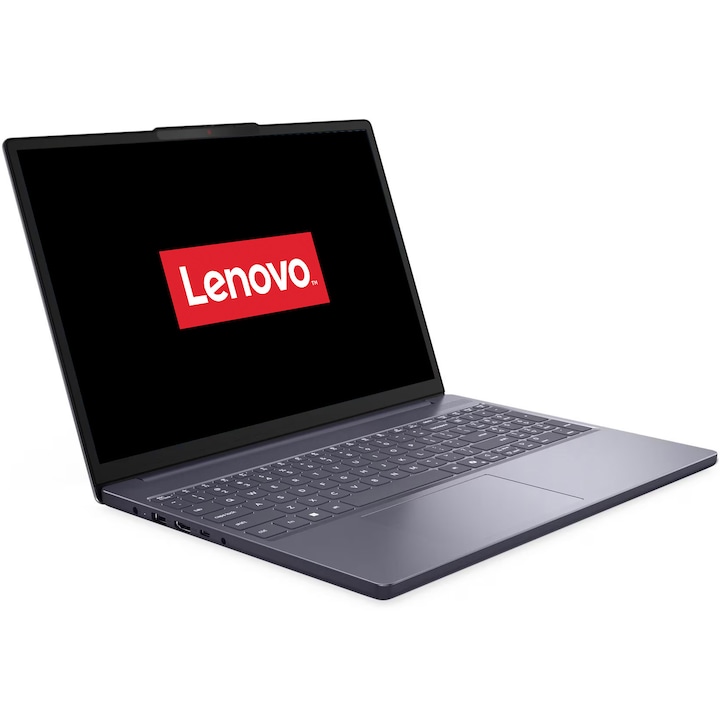 Lenovo IdeaPad Slim 3 15ARP10 laptop, AMD Ryzen™ 5 7535HS processzorral (akár 4,55 GHz-ig), 15,3" WUXGA kijelzővel, IPS kijelzővel, 16 GB DDR5 RAM-mal, 512 GB SSD-vel, AMD Radeon™ 660M grafikus kártyával, No OS, Luna Gray színben