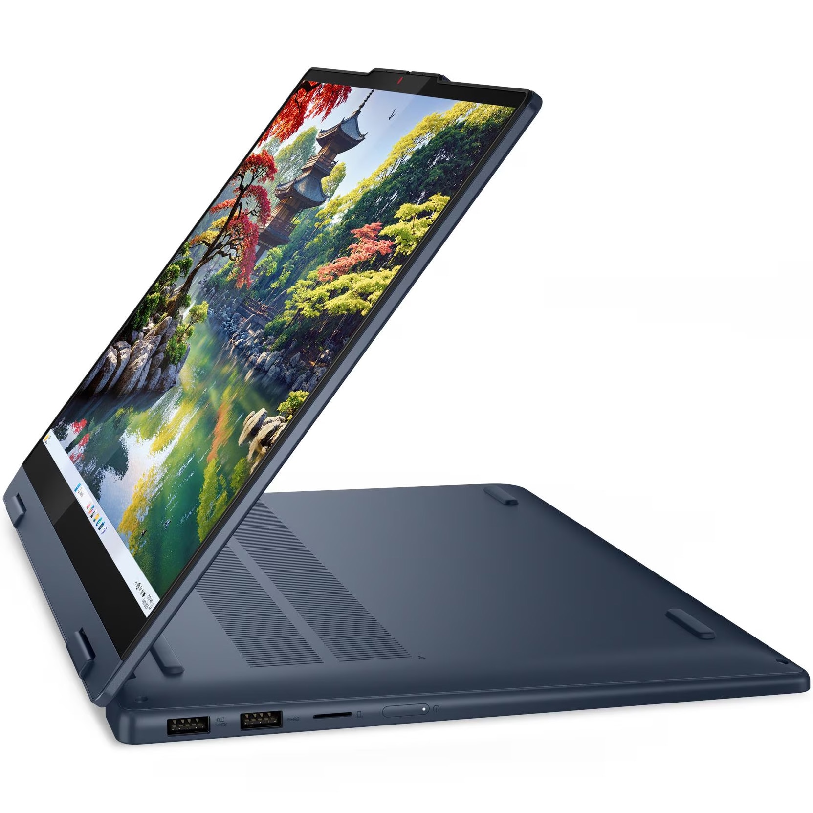 Laptop Lenovo IdeaPad 5 2-in-1 14IAL10 cu procesor Intel® Core™ Ultra 7 255U pana la 5.2GHz, 14'', WUXGA, IPS, Touch, 16GB LPDDR5x RAM, 512GB SSD, Intel® Graphics, No OS, Cosmic Blue