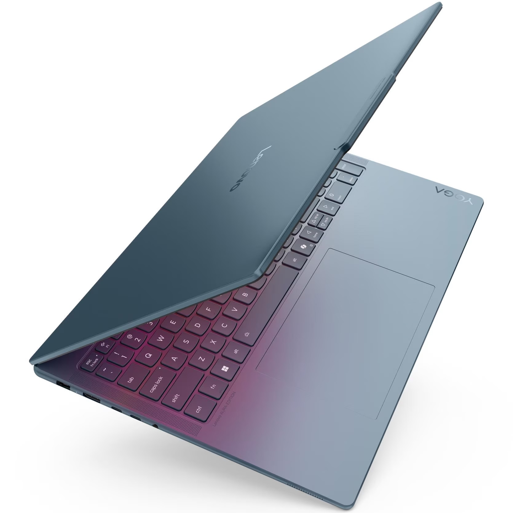 Laptop Lenovo Yoga Pro 9 16IAH10 cu procesor Intel® Core™ Ultra 9 285H pana la 5.4GHz, 16" 3.2K, OLED, 120Hz, Touch, 64GB LPDDR5x RAM, 2TB SSD, NVIDIA® GeForce RTX™ 5070 8GB GDDR7, Windows® 11 Home, Tidal Teal, 3y on-site Premium Care