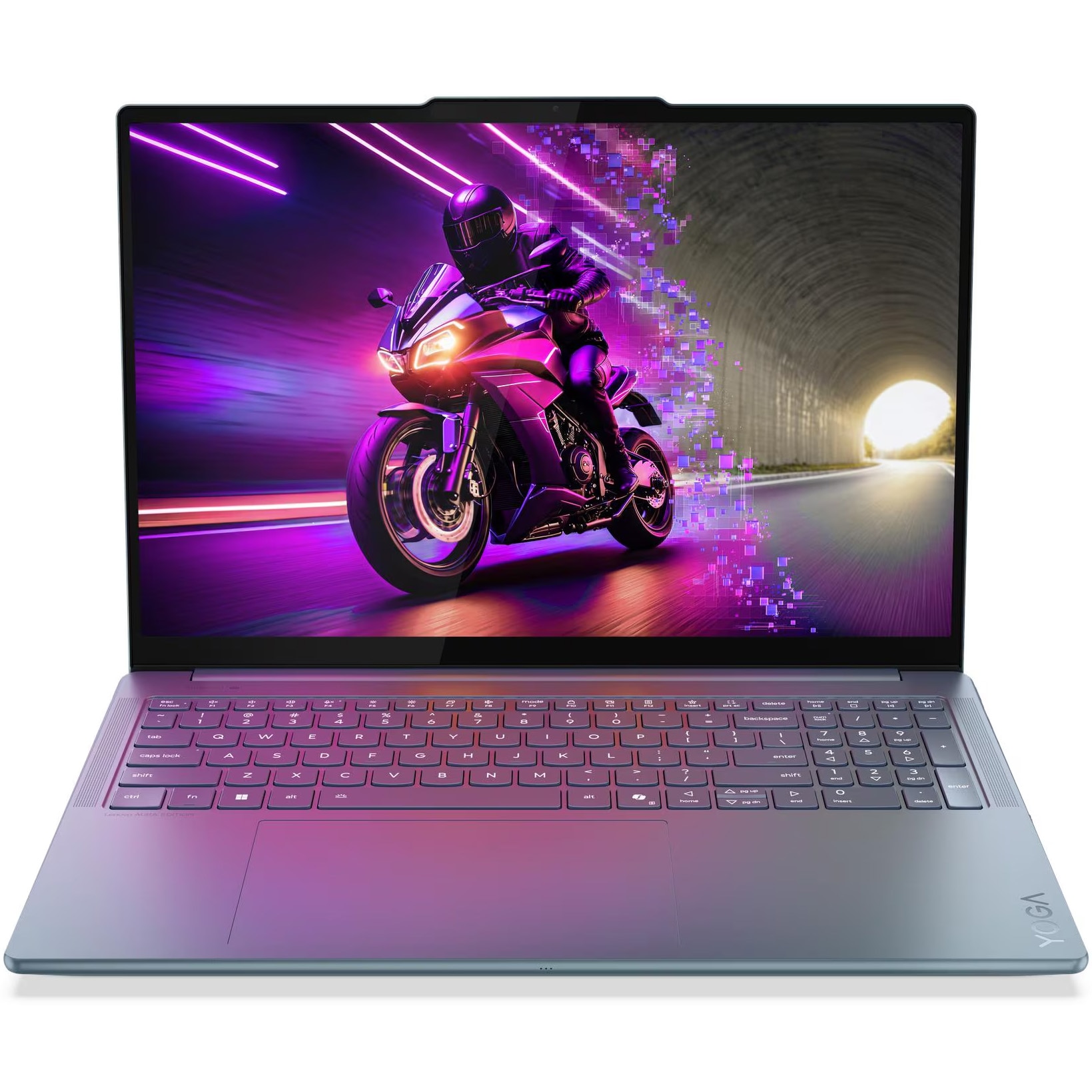 Laptop Lenovo Yoga Pro 9 16IAH10 cu procesor Intel® Core™ Ultra 9 285H pana la 5.4GHz, 16" 3.2K, OLED, 120Hz, Touch, 64GB LPDDR5x RAM, 2TB SSD, NVIDIA® GeForce RTX™ 5070 8GB GDDR7, Windows® 11 Home, Tidal Teal, 3y on-site Premium Care