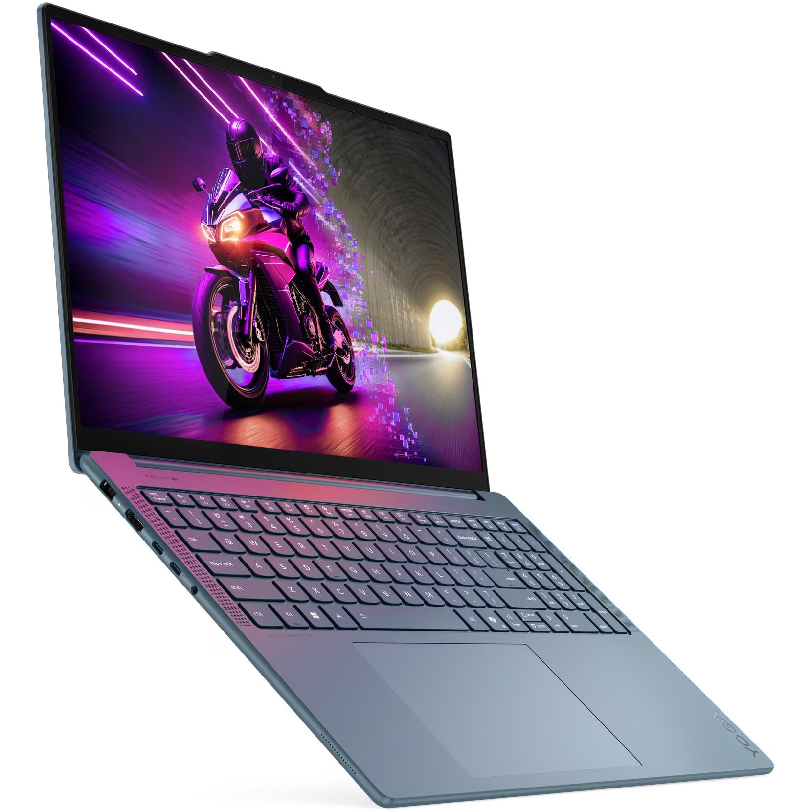 Laptop Lenovo Yoga Pro 9 16IAH10 cu procesor Intel® Core™ Ultra 9 285H pana la 5.4GHz, 16" 3.2K, OLED, 120Hz, Touch, 64GB LPDDR5x RAM, 2TB SSD, NVIDIA® GeForce RTX™ 5070 8GB GDDR7, Windows® 11 Home, Tidal Teal, 3y on-site Premium Care