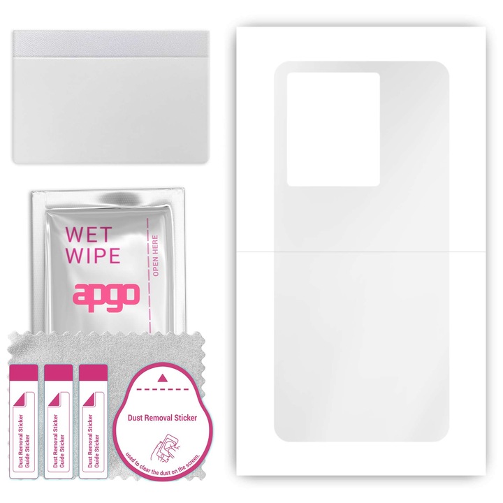 Защитно фолио за Vivo iQOO Z7 (Китай) - apgo Skins, защита за гърба на телефона, лъскав стикер, защита от надраскване, хидрогел, пълно лепило