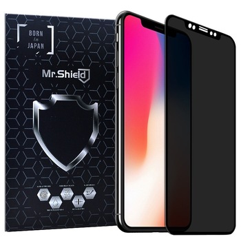 Folie Sticla Mr.Shield, Apple iPhone XS Max, Protectie Profesioanala Ecran 3D, Full Cover, Model Privacy- Negru Folie Sticla Mr.Shield, Apple iPhone XS Max, Protectie Profesioanala Ecran 3D, Full Cover, Model Privacy- Negru