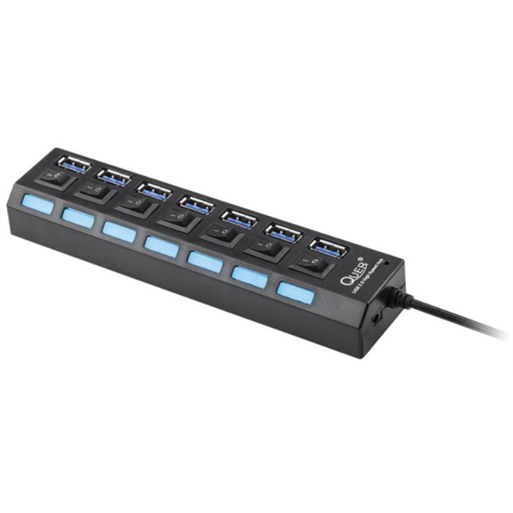 Хъб USB Pro, 7 порта, USB 3.0