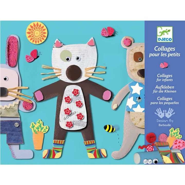 Joc creativ Colaje amuzante Djeco