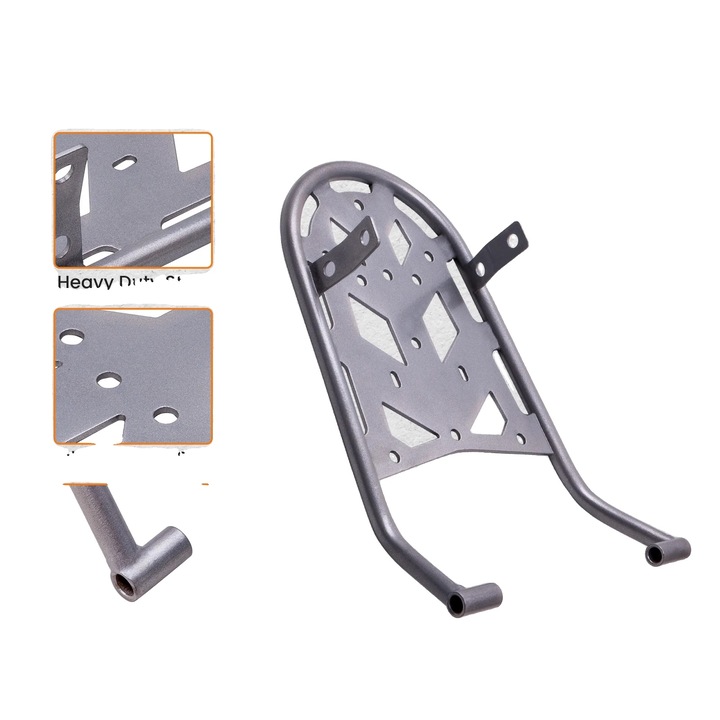 Portbagaj spate pentru motocicleta, constructie din otel, instalare usoara